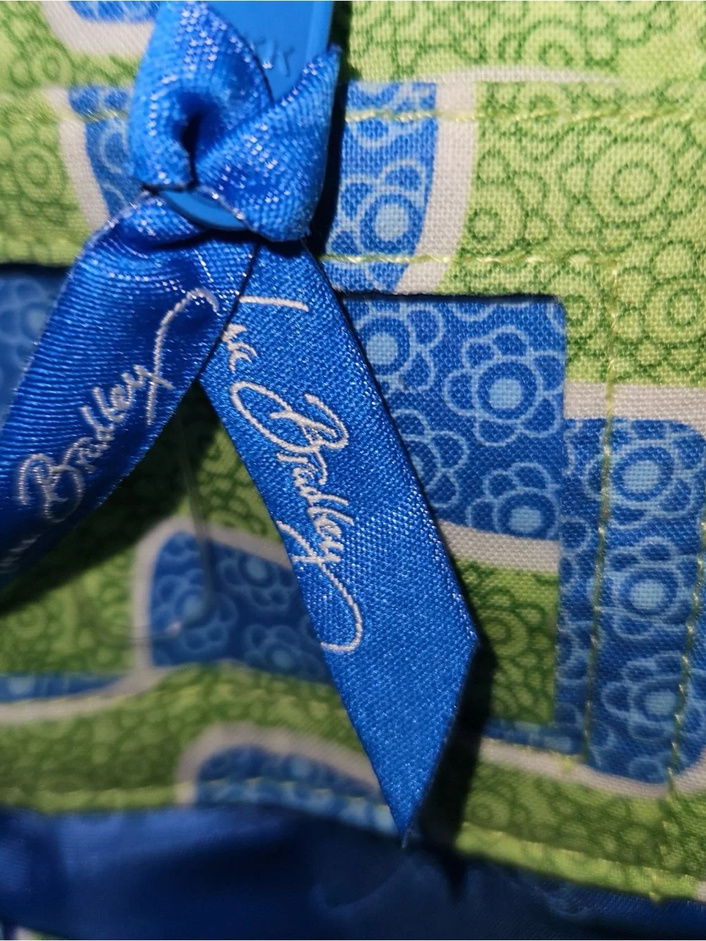 Vera Bradley Blue & Green Floral Quilted Backpack